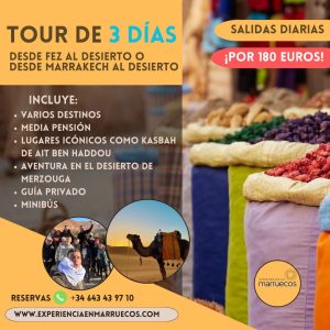 Tour 3 días por Marruecos